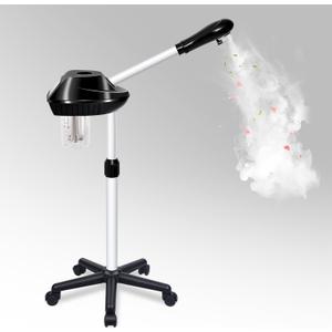 Professional Facial Steamer on Wheels, Facial Steamer for Facial Deep Cleaning, Facial Humidifier for Spa, Adjustable Height for Spa, Salon and at Home Use