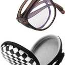 Large Frame Folding Reading Glasses for Women and Men Blue Light Blocking Readers Glasses for Reading with Portable Case