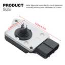 AF10117 Mass Air Flow Sensor Meter, Replacement for Ford Aerostar Escort Ranger 1995-2001, Replacement for Mazda 626 B2300 B2500 B3000 1995-2002 Replaces MAS0214 245-2039