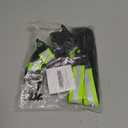 4pcs Glove Safety Straps, Including 2pcs Adjustable Glove Straps and 2pcs Glove Clips Heavy-duty Firefighter Glove Holder Tools Reflective Trim Glove Belt Clips Gear for Workers, Guards, Police Rescue