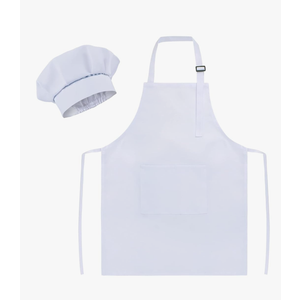 Kids Apron and Hat Set Children Chef Apron for Cooking Baking