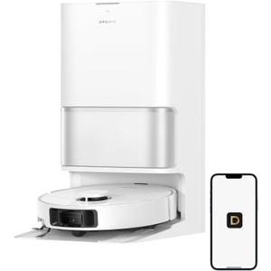 DREAME L40 Ultra Gen 2 Robot Vacuum and Mop with 25,000Pa Suction, Extendable Side Brush and Mop, All-in-One Self-Emptying & Cleaning Dock, Voice & App Control, White