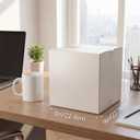 CRUGLA 9x9x9 Shipping Boxes 15 Pack, White Corrugated Cardboard Boxes with Side-Lock and Pre-Applied Double-Sided Tape, Easy Assemble Packing Mailer Boxes for Small Business Shipping
