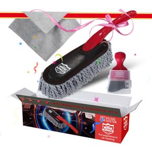 Car Duster Interior Detailing Kit (3 Packs),Scratch Free,Microfiber Towels Interior/Exterior Cleaning,Detailing Tools Car Gifts for Men Women