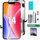 iPhone 14 Screen Replacement Kit 6.1" LCD Display 3D Touch Full HD Digitizer Full Assembly Repair Kits for A2649 A2881,A2884,A2883,A2882, not for 13 Series/14 Plus/Pro/Pro max