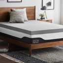Lucid 4 Inch Mattress Topper King  Memory Foam  Bamboo Charcoal Infusion  Cooling Ventilation  Hypoallergenic  CertiPur Certified Foam