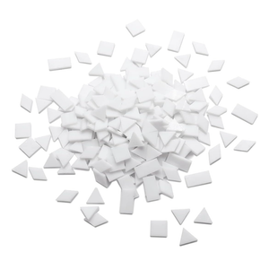 Lanyani Glass Mosaic Tiles for Art Crafts, 4 Shapes Mixed Colorful Glass Tiles Tiffany Stained Glass Pieces, 200 Pieces, Square/Rectangle/Diamond/Triangle (Coffe-1)