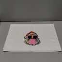 Santa Christmas Kitchen Towels - Christmas Hand Towels for Bathroom, Christmas Dish Towels for Kitchen, Pink Santa Christmas Kitchen Decor, Retro Pink Christmas Decor for Bathroom