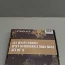 12 Set Halloween Christmas Window Candles Lights with Timer Battery Operated Electric LED Taper Candles Flameless for Windows, Gold Candle Holders, Suction Cups & 24 PCS Battery Included (12 Set)