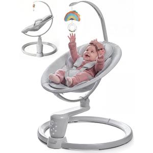 Grownsy Baby Swings for Infants, Dual Motion Side-to-Side & Front-to-Back, Manufacture Date: 2026/01/31