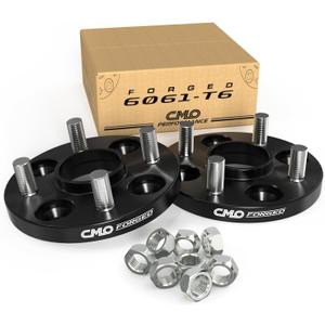 Customadeonly 4x100 Forged Hubcentric Wheel Spacers 15mm Black (2pcs) Compatible for Miata, 124 Spider, Corolla, Echo, MR2, xA, xB, iA, Rio, Spectra (54.1mm Center Bore, M12x1.5 Studs)