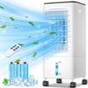 Portable Air Conditioners, Portable AC Unit, Evaporative Air Cooler w/1.6 Gal Water Tank, 3 Speeds, 60°Oscillation, Windowless Air Conditioner w/7.5H Timer, Swamp Cooler for Room Home Office