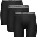 Hanes mens Stay Dry Pouch Boxer Briefs, Performance Stretch Boxer Brief With Leak Protection, 3-Pack, XL