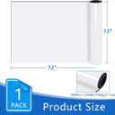 1 Roll Blank Car Magnets, 12" x 72" Custom Car Magnet Signs for Vehicle, Flexible Magnetic Bumper Sticker Sheet for Car to Advertise Business and Personalized Decal, Prevent Scratches Dents