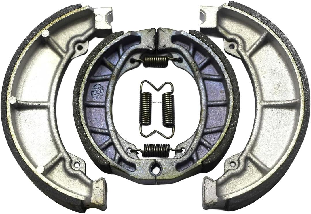 Master Chen Front Rear Brake Shoes for Honda ATC125M 1984-1987 - ATC 185 185S 1980-1983 - ATC200 ATC 200 M S E ES Big Red 1981-1986 Brakes Drum Pads 303 306 MC0234