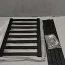 Small Shoe Rack for Entryway, 3-Tier Black Bamboo Shoe Organizer for Hallway Closet, Free Standing Shoe Racks for Indoor Outdoor