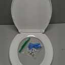 KOHLER 20111-0 Brevia, Slow Close Toilet Seat, Round Toilet Seat, Grip-Tight Bumpers Quick-Attach Hardware, White
