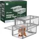 Humane Squirell Trap -2 Pack, Chipmunk Mouse and Rat Cages That Works for Home | Catch and Release | Reusable and Durable | No Kill Animal | for Inside Home and Outdoor Use