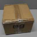 HASENSE Coffee Mugs Set of 4, 16 Oz Large Ceramic Ribbed Latte Cups with Big Handle for Coffee, Tea and Cocoa, Modern Design & Light Weight, Microwave & Dishwasher Safe, Black