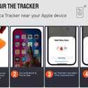 ABENCA Luggage Tags with Smart Trakcer Item Finder Work with Apple Find My (iOS Only), Smart Air Tag, Item Locator for Suitcase, Keys, Backpack.2 Pcs (Mixed)