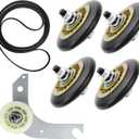Dryer Repair Kit Compatible With electrolux Dryers Includes 137315300 Dryer Belt(1pc), 134715900 Drum Support Wheel(4pcs) and 134793500 Idler Pulley(1pc), Figure 7 Shows More Compatible Models