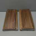 2 Pieces Sofa Arm Tray,Bamboo Folding Couch Arm Tray,Sofa Armrest Trays with Anti-Slip Pad for Drinks,Snacks,Phone,Remote Control（Natural）