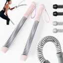 Ropeless Battle Ropes for Home Gym-Cordless Training Rope Fitness Equipment for Men & Women,Weighted Workout Ropes for HIIT,Versatile Exercise Equipment for Home and Travel Exercise (Pink)