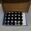 Set of 20, 14x1.5mm OEM Style Factory 1.80 Inch 7/8 22mm Hex Mag Washer Lug Nuts Compatible with Sequoia Landcruiser Tundra Lexus LX Black