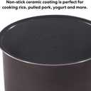 Instant Pot Ceramic Inner Slow Cooking Pot 6-Qt, Non-Stick Coated Interior, Rice Cooker, 6 Quarts