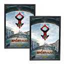 SnapeZo 2-Pack 24x36 Inches Black Poster Frames, Front-Loading Snap Frame, 1" Aluminum Profile, Wall Mounted