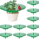 codree 10 Pack Strawberry Plant Supports, Strawberry Plant Stand with 3 Sturdy Legs, Strawberry Growing Racks, Strawberry Growing Frame, Protecting Strawberry Plants from Mold, Rot and Dirt, Green