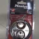 Master Lock Padlock, Stainless Steel Discus Lock, 2-3/4 in. Wide, 40DPF, Silver (1 Pack)