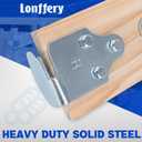 Lonffery 8 Sets Trailer Stake Sides Brackets, Corner Brackets with Screws for Wood, Utility Trailer