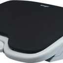 Kensington Foot Rest For Under Desk At Work, Smartfit Comfort Memory Foam Angle and Height Adjustable Footrest, Non-Skid Foot Stool For Under Office Desk, White/Black K56144USF