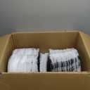 100 Pcs Silver Charger Plates Bulk, 13" Reef Plastic Floral Decorative Dinner Plate for Table Setting, Wedding, Party, Event, Decoration