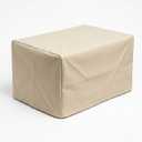 Universal Fabric Cover for Bins or Furniture, Beige, 22"x15"x11", Durable Dust Protection