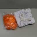 Laqeyko Couple Halloween Costumes Set for Adults Cosplay Caveman,Womens Dress,Mens Tunic,Wig,Necklace,Inflatable Stick,Tie (Large, White)