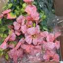 Grunyia 20 Bundles Artificial Flowers for Outdoors, UV Resistant Fake Plants Flowers Greenery Shrubs Plants for Decoration Outside Plants Hanging Planter Home Garden Decor (Pink)