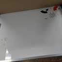 White Board Dry Erase 60x40, Large Magnetic Whiteboard Maxtek Dry Erase Boards for Wall, Aluminum Presentation Wall-Mounted Marker Board with a Long Pen Tray for School, Classroom, Office & Home