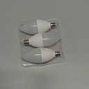 LED Light Bulb E12 Candelabra Light Bulbs 5000K Daylight Light Bulb 6W Candle Bulbs for Ceiling Fan (3 Pack, Daylight White)