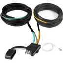 4 Pin 5 Wire Trailer Wiring Harness for Trailer Light Rewiring Protected by Nylon Net TubeProfessional Trailer Connector Made of Premium Copper WireUtility 22FT Trailer Light Wiring Kit