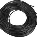 uxcell Screen Spline, 0.19"x100FT Round Window Screen Repair Retainer Spline for Door Window Screens Replacement, Black