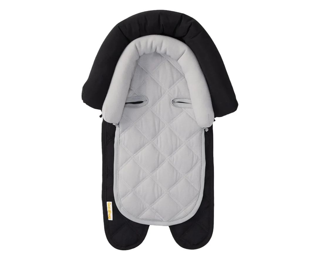 GoldBug Baby & Toddler 2-in-1 Duo Head Support for Car Seats - Black