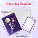 2 x 3D Popup Happy Birthday Card | Musical Lights Up Greeting Cards | Blow Out the Candle| Candle Cake Pop Up Card | Plays Happy Birthday Song | Perfect for Women, Men, Kids & Loved Ones