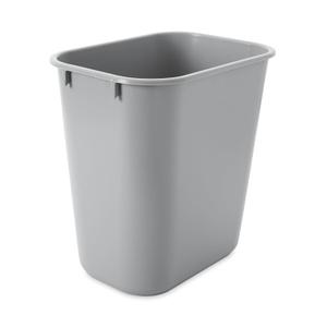 Rubbermaid Commercial Products Deskside Wastebasket/Trash Can, 3.25-Gallon/13-Quart, Gray, Plastic, for Bedroom/Bathroom/Office, Fits Under Desk/Sink/Cabinet