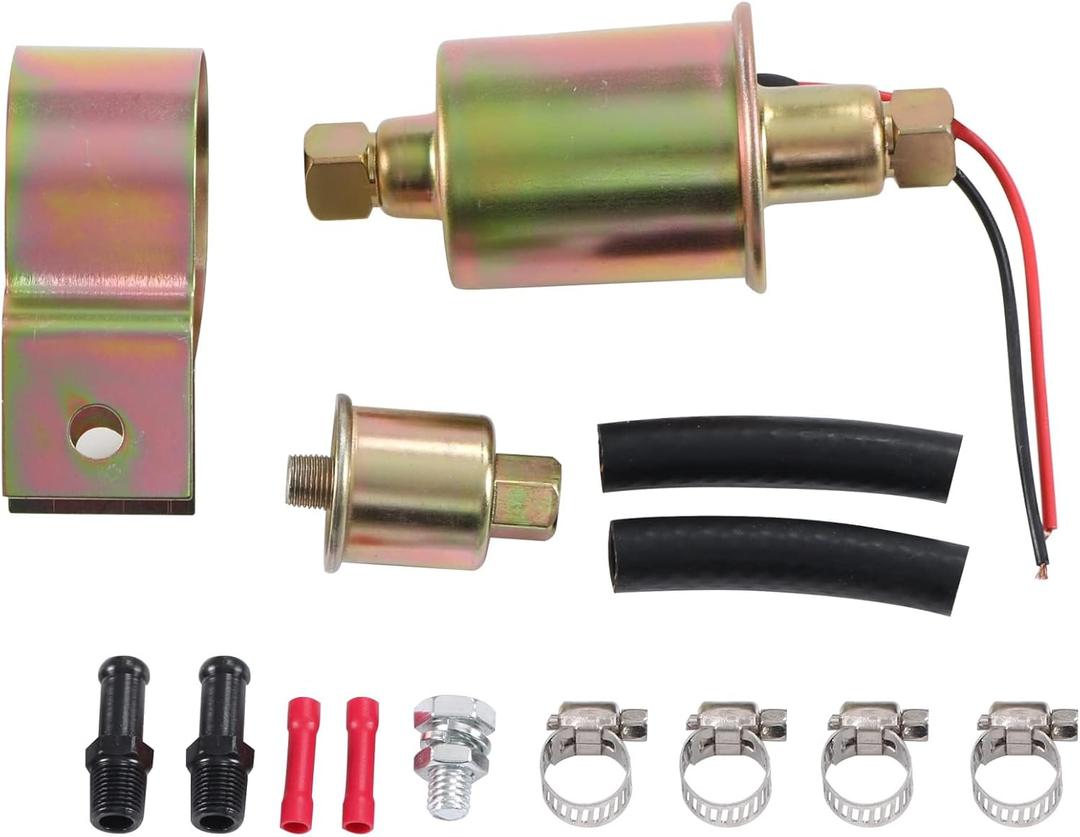 JDMSPEED New Universal Electric Fuel Pump For Gas Diesel Marine Carbureted E8016S