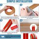 Floor Cord Covers for Wires 10FT Cable Hider Wire Cover Self Adhesive Cord Hider Floor for Offices, Homes, Workshops, Warehouses Cable Cavity 0.39" W x 0.27" H