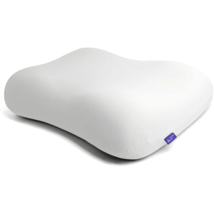 C CUSHION LAB Deep Sleep Pillow, Patented Ergonomic Contour Design for Side & Back Sleepers, Orthopedic Cervical Shape Gently Cradles Head & Provides Neck Support & Shoulder Pain Relief - Calm Grey