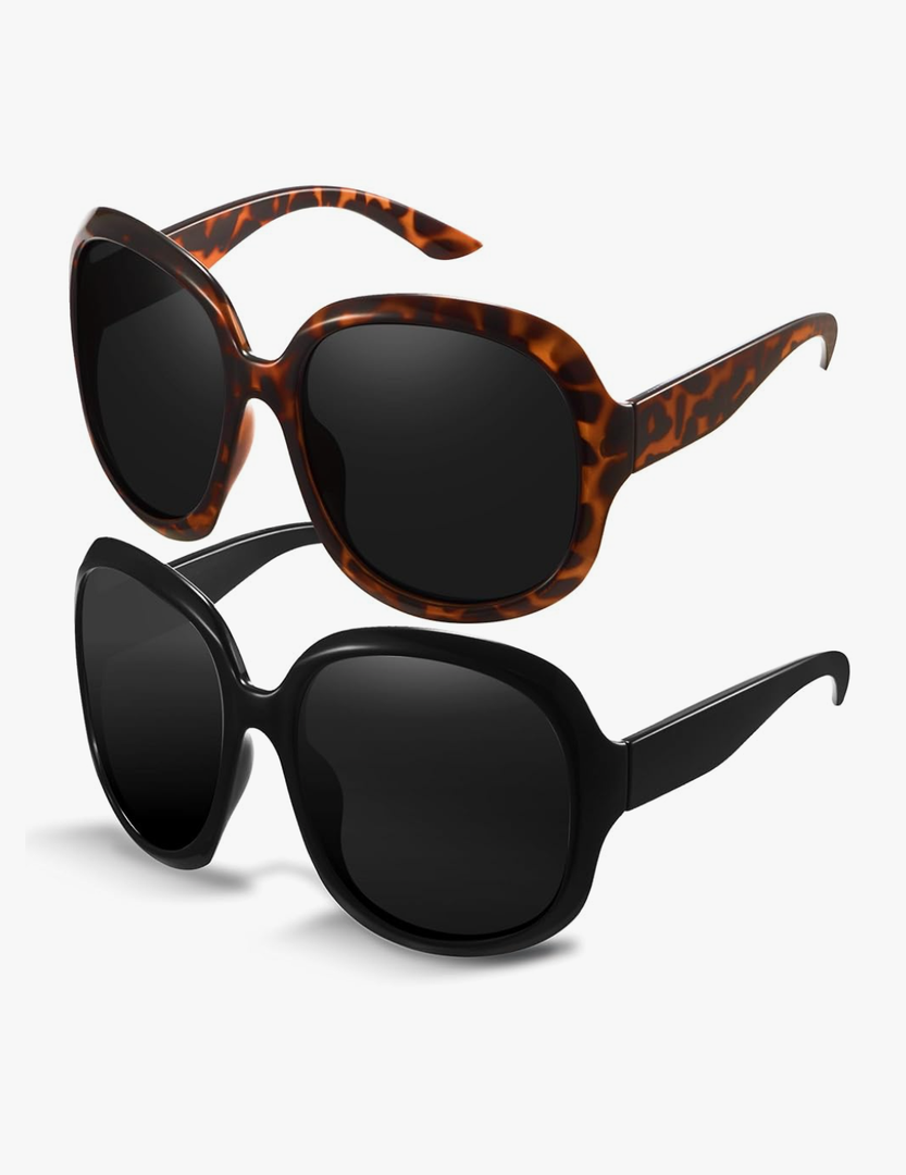miyya Bug Eye Oversized Polarized Sunglasses Womens, Trendy Retro Sun Glasses for Women 2025, Oversized UV Protection Shades