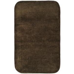 Garland Rug Traditional Nylon Washable Chocolate 30" X 50" Bath Rug - Soft, Absorbent, And Stylish for Your Bathroom